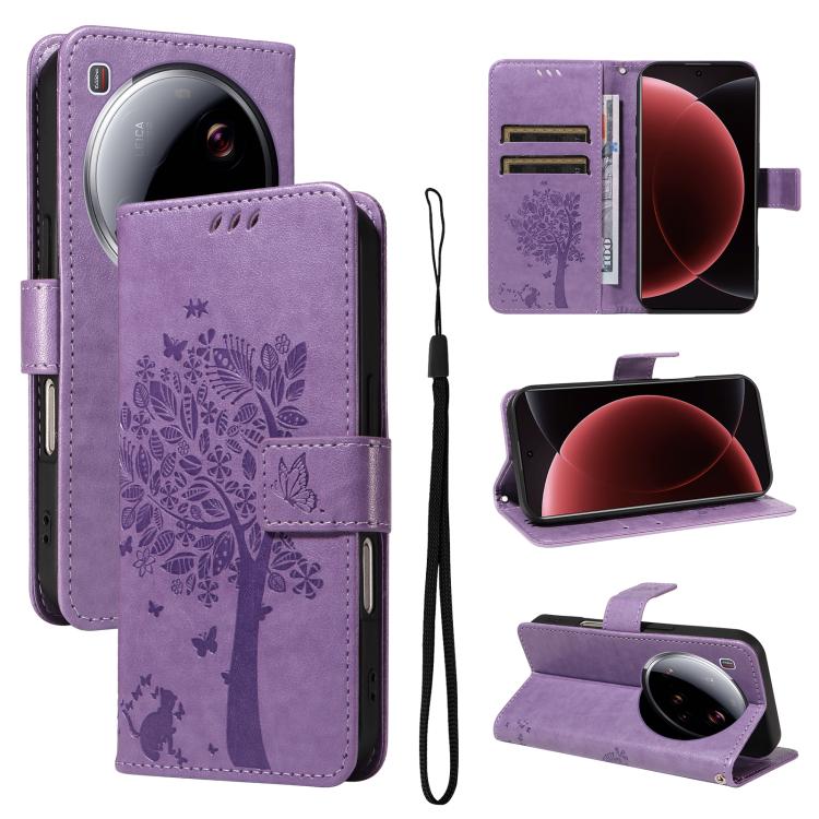 For Xiaomi 15 Ultra 5G Global Tree & Cat Embossed Pattern Flip Leather Phone Case(Purple)
For Xiaomi 15 Ultra 5G Global Tree & Cat Embossed Pattern Flip Leather Phone Case(Purple)