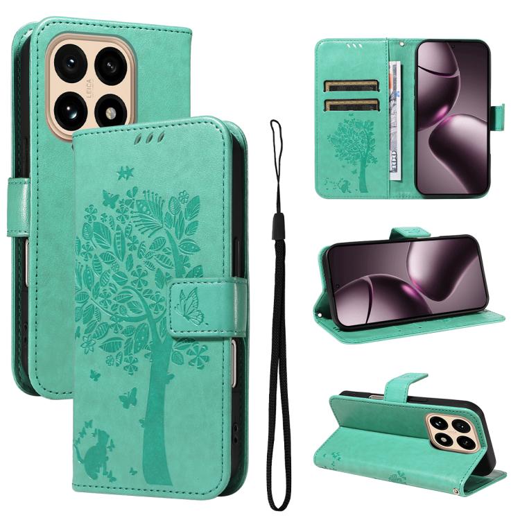 For Xiaomi 15T 5G Tree & Cat Embossed Pattern Flip Leather Phone Case(Green)
For Xiaomi 15T 5G Tree & Cat Embossed Pattern Flip Leather Phone Case(Green)