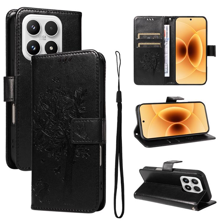 For Xiaomi 17 Tree & Cat Embossed Pattern Flip Leather Phone Case(Black)
For Xiaomi 17 Tree & Cat Embossed Pattern Flip Leather Phone Case(Black)