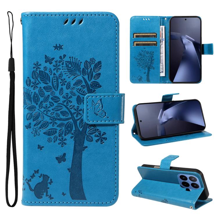 For Xiaomi 17T 5G Global Tree & Cat Embossed Pattern Flip Leather Phone Case(Blue)
For Xiaomi 17T 5G Global Tree & Cat Embossed Pattern Flip Leather Phone Case(Blue)