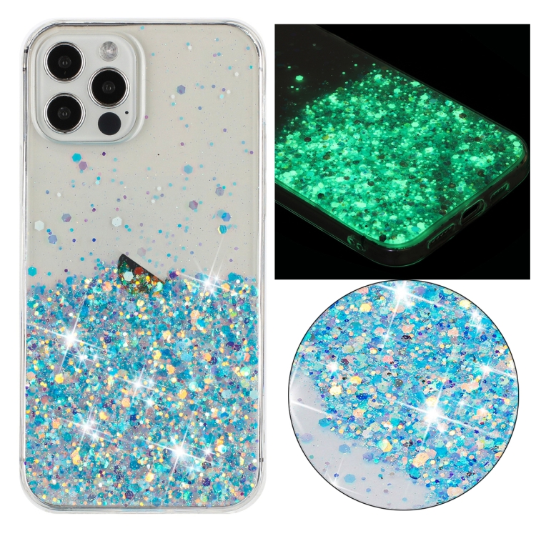 For iPhone 12 Pro Transparent Frame Noctilucent Glitter Powder TPU Phone Case(Blue)
For iPhone 12 Pro Transparent Frame Noctilucent Glitter Powder TPU Phone Case(Blue)