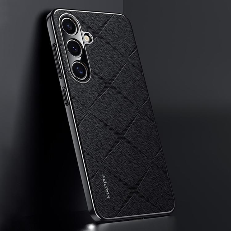 For Samsung Galaxy S26 5G Plain Leather PC Phone Case(Black)
For Samsung Galaxy S26 5G Plain Leather PC Phone Case(Black)