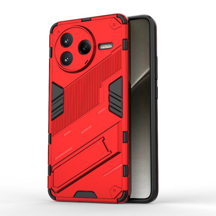 For Redmi K80 / Poco F7 Pro Punk Armor 2 in 1 PC + TPU Phone Case with Holder(Red)
For Redmi K80 / Poco F7 Pro Punk Armor 2 in 1 PC + TPU Phone Case with Holder(Red)