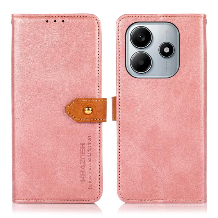For Redmi Note 14 4G 164.84mm KHAZNEH Cowhide Texture Flip Leather Phone Case(Rose Gold)
For Redmi Note 14 4G 164.84mm KHAZNEH Cowhide Texture Flip Leather Phone Case(Rose Gold)