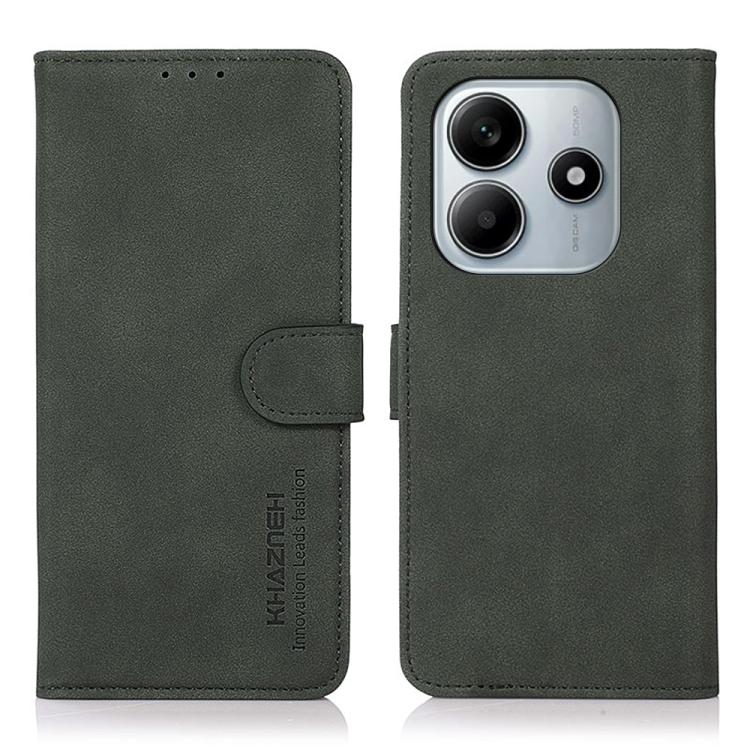 For Redmi Note 14 4G 164.84mm KHAZNEH Matte Texture Leather Phone Case(Green)
For Redmi Note 14 4G 164.84mm KHAZNEH Matte Texture Leather Phone Case(Green)