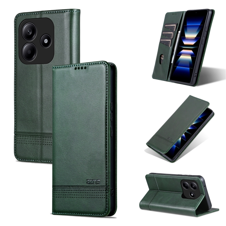 For Redmi Note 14 5G AZNS Magnetic Calf Texture Flip Leather Phone Case(Dark Green)
For Redmi Note 14 5G AZNS Magnetic Calf Texture Flip Leather Phone Case(Dark Green)