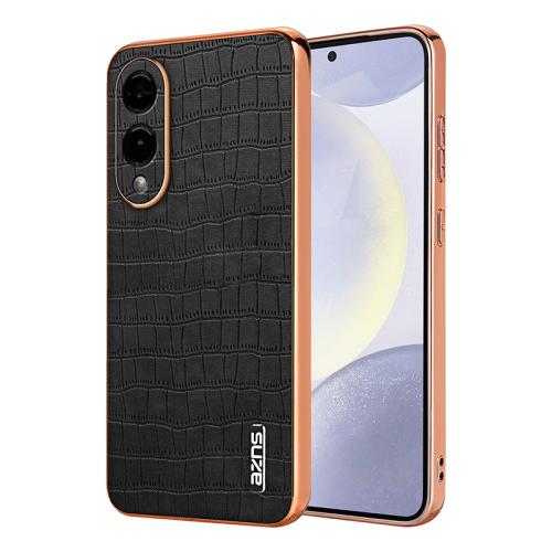 For Samsung Galaxy S25 Edge 5G AZNS Electroplated Frame Crocodile Texture Full Coverage Phone Case(Black)
For Samsung Galaxy S25 Edge 5G AZNS Electroplated Frame Crocodile Texture Full Coverage Phone Case(Black)