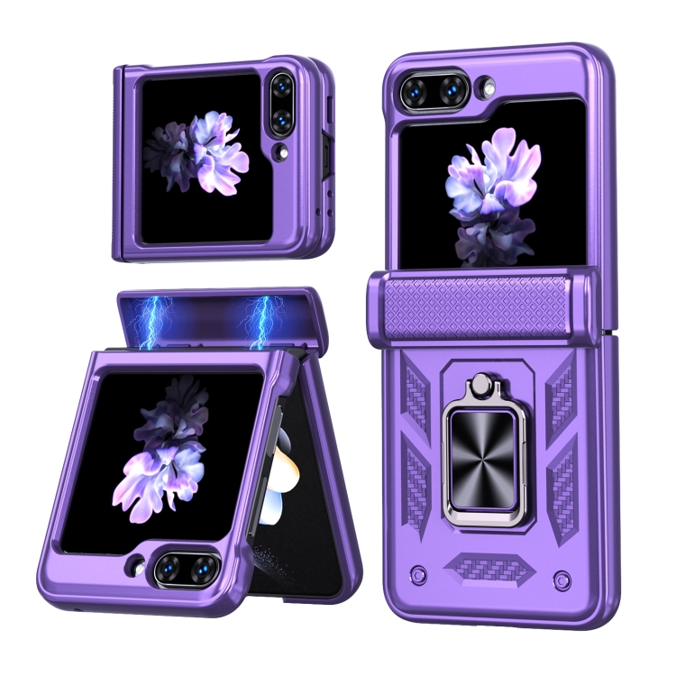 For Samsung Galaxy Z Flip6 / Flip7 FE Sliding Window Hinge Phone Case with Ring Stand(Purple)
For Samsung Galaxy Z Flip6 / Flip7 FE Sliding Window Hinge Phone Case with Ring Stand(Purple)
