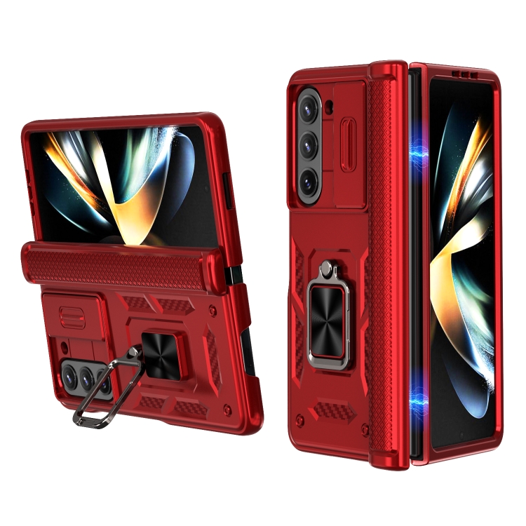 For Samsung Galaxy Z Fold6 5G Sliding Window Hinge Phone Case with Ring Stand(Red)
For Samsung Galaxy Z Fold6 5G Sliding Window Hinge Phone Case with Ring Stand(Red)