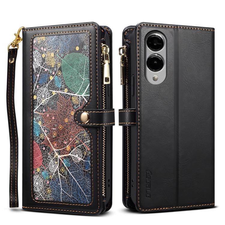 For Samsung Galaxy S25 Edge 5G ESEBLE Star Series Lanyard Zipper Wallet RFID Leather Case(Black)
For Samsung Galaxy S25 Edge 5G ESEBLE Star Series Lanyard Zipper Wallet RFID Leather Case(Black)