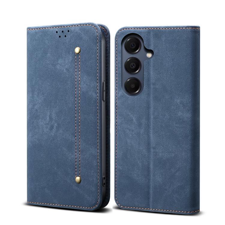 For Samsung Galaxy S26 5G Denim Texture Casual Style Horizontal Flip Leather Case(Blue)
For Samsung Galaxy S26 5G Denim Texture Casual Style Horizontal Flip Leather Case(Blue)