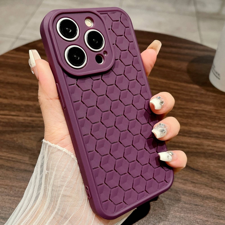 For iPhone 13 Pro Honeycomb Cooling TPU Phone Case(Purple)
For iPhone 13 Pro Honeycomb Cooling TPU Phone Case(Purple)