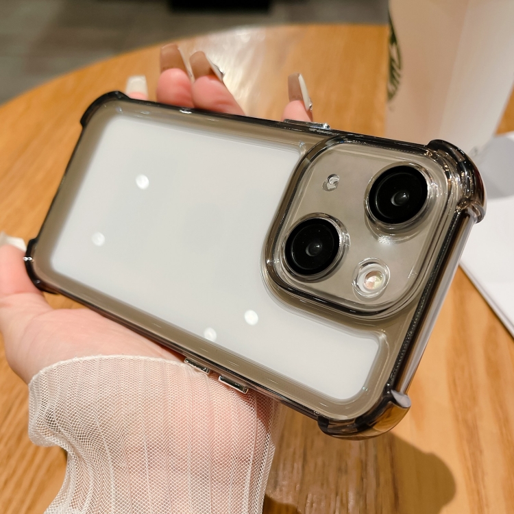 For iPhone 14 Plus Clear Acrylic + TPU Shockproof Phone Case(Transparent Black)
For iPhone 14 Plus Clear Acrylic + TPU Shockproof Phone Case(Transparent Black)