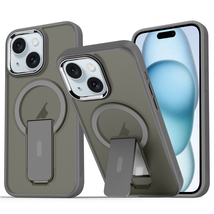 For iPhone 15 Plus / 14 Plus Acrylic Hybrid TPU MagSafe Holder Phone Case(Titanium Grey)
For iPhone 15 Plus / 14 Plus Acrylic Hybrid TPU MagSafe Holder Phone Case(Titanium Grey)