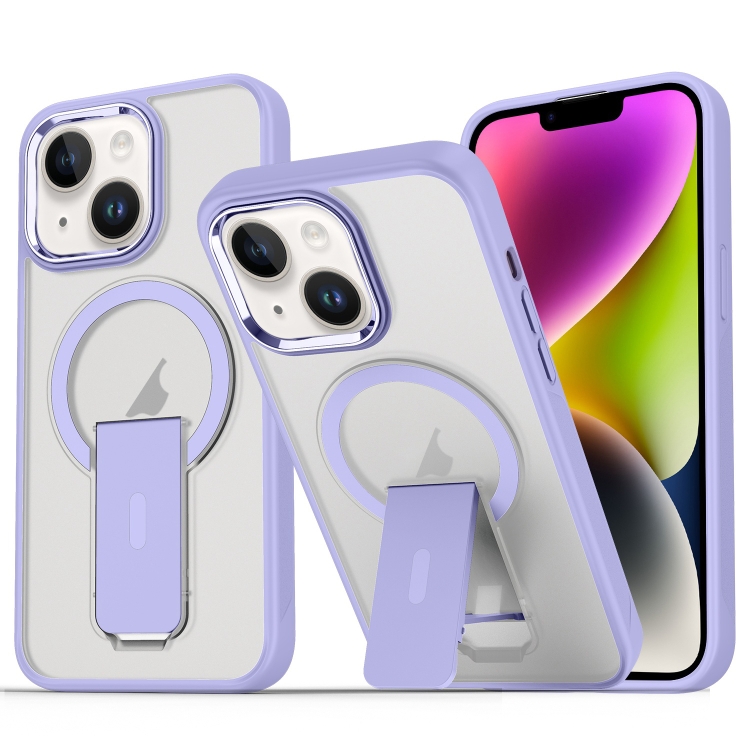 For iPhone 14 / 13 Acrylic Hybrid TPU MagSafe Holder Phone Case(Lavender Purple)
For iPhone 14 / 13 Acrylic Hybrid TPU MagSafe Holder Phone Case(Lavender Purple)