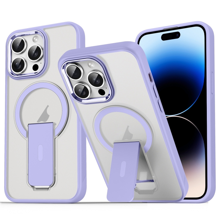 For iPhone 14 Pro Max Acrylic Hybrid TPU MagSafe Holder Phone Case(Lavender Purple)
For iPhone 14 Pro Max Acrylic Hybrid TPU MagSafe Holder Phone Case(Lavender Purple)
