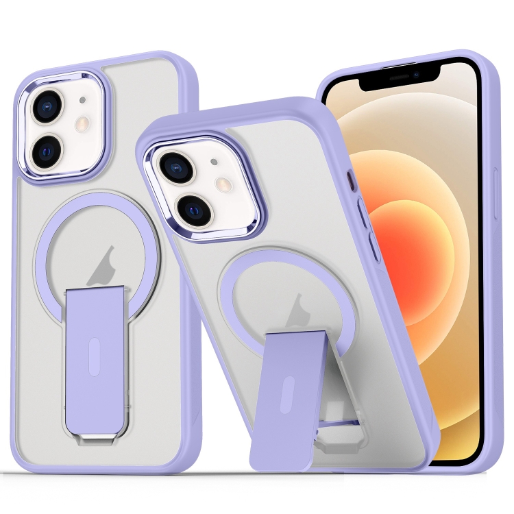 For iPhone 12 / 12 Pro Acrylic Hybrid TPU MagSafe Holder Phone Case(Lavender Purple)
For iPhone 12 / 12 Pro Acrylic Hybrid TPU MagSafe Holder Phone Case(Lavender Purple)