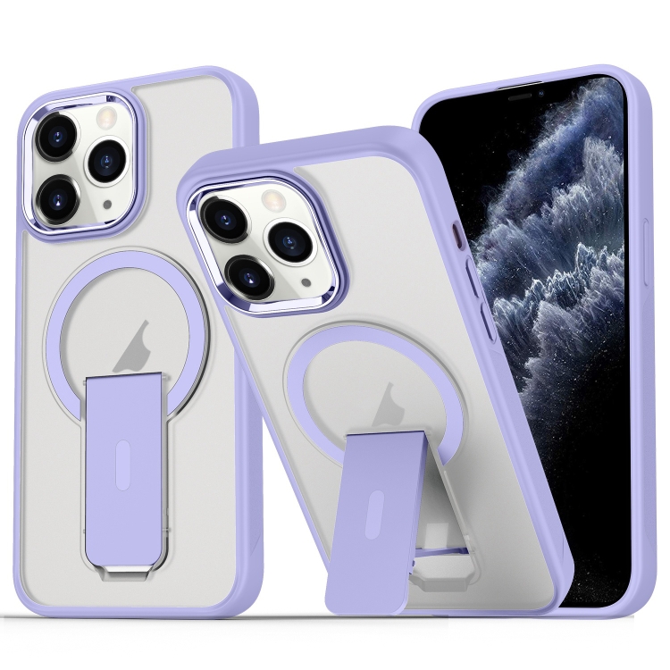 For iPhone 11 Pro Acrylic Hybrid TPU MagSafe Holder Phone Case(Lavender Purple)
For iPhone 11 Pro Acrylic Hybrid TPU MagSafe Holder Phone Case(Lavender Purple)