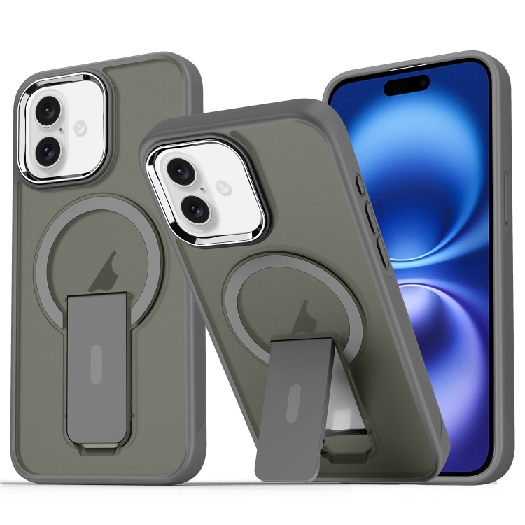 For iPhone 16 Plus Acrylic Hybrid TPU MagSafe Holder Phone Case(Titanium Grey)
For iPhone 16 Plus Acrylic Hybrid TPU MagSafe Holder Phone Case(Titanium Grey)