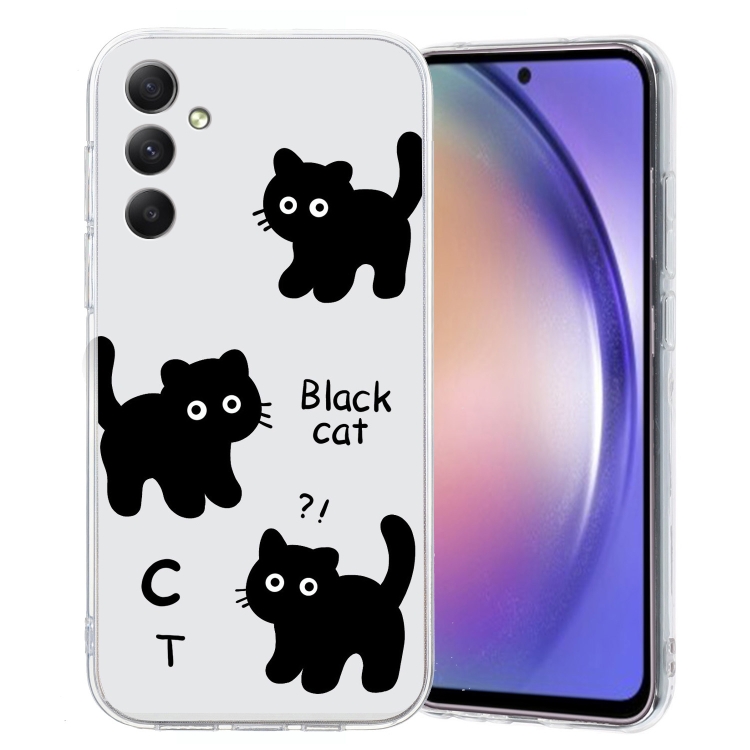 For Samsung Galaxy S24+ 5G Colored Drawing Pattern Transparent TPU Phone Case(Black Cat)
For Samsung Galaxy S24+ 5G Colored Drawing Pattern Transparent TPU Phone Case(Black Cat)
