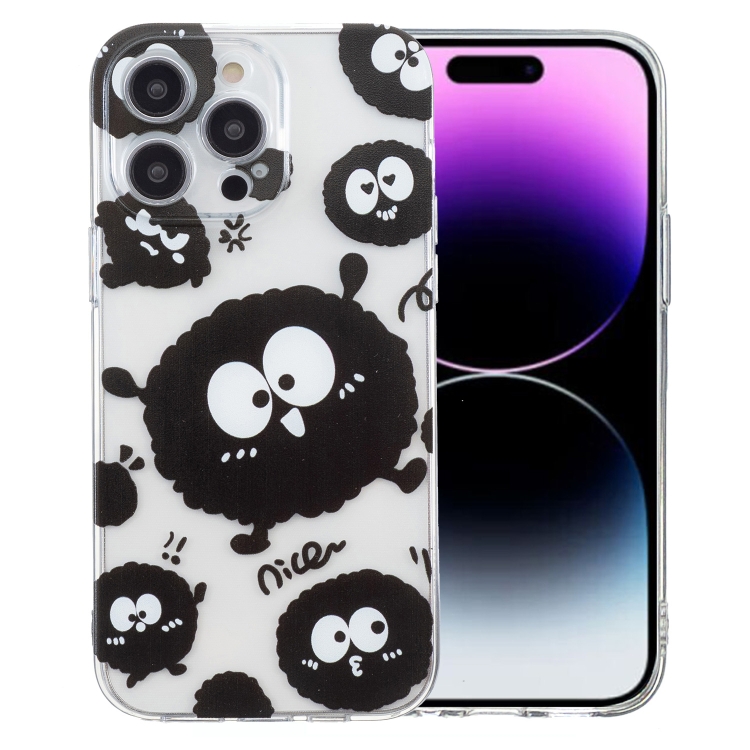 For iPhone 14 Pro Max Colored Drawing Pattern Transparent TPU Phone Case(Black Eye)
For iPhone 14 Pro Max Colored Drawing Pattern Transparent TPU Phone Case(Black Eye)