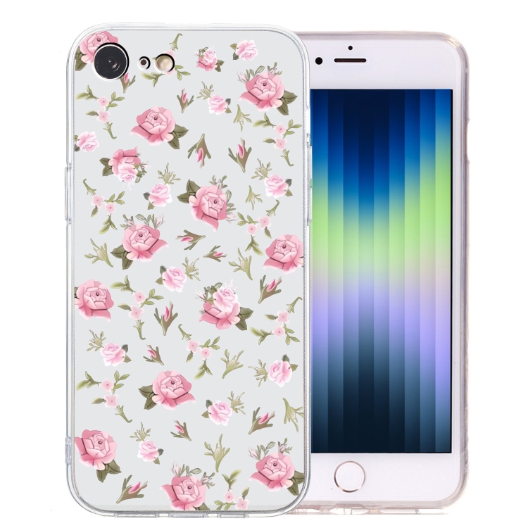 For iPhone SE 2022 / SE 2020 / 8 / 7 Colored Drawing Pattern Transparent TPU Phone Case(Pink Floral)
For iPhone SE 2022 / SE 2020 / 8 / 7 Colored Drawing Pattern Transparent TPU Phone Case(Pink Floral)