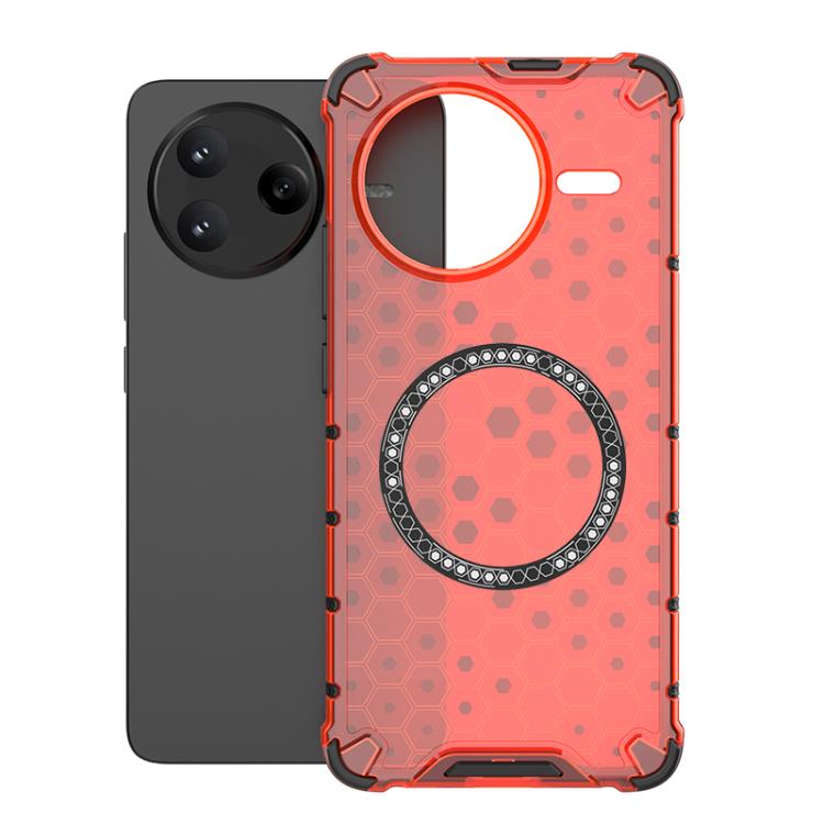 For Redmi K80 5G / Poco F7 Pro Honeycomb Magnetic Ring Shockproof Phone Case(Red)
For Redmi K80 5G / Poco F7 Pro Honeycomb Magnetic Ring Shockproof Phone Case(Red)