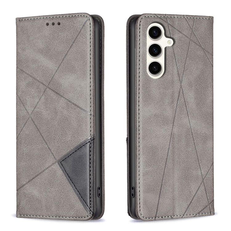 For Samsung Galaxy S24 FE 5G Rhombus Texture Magnetic Leather Phone Case(Grey)
For Samsung Galaxy S24 FE 5G Rhombus Texture Magnetic Leather Phone Case(Grey)