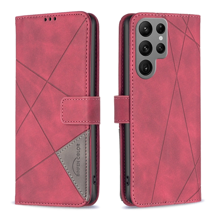 For Samsung Galaxy S25 Ultra 5G Magnetic Buckle Rhombus Texture Leather Phone Case(Red)
For Samsung Galaxy S25 Ultra 5G Magnetic Buckle Rhombus Texture Leather Phone Case(Red)