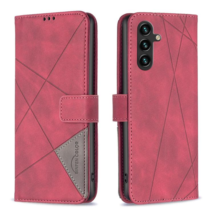 For Samsung Galaxy S25 FE 5G Magnetic Buckle Rhombus Texture Leather Phone Case(Red)
For Samsung Galaxy S25 FE 5G Magnetic Buckle Rhombus Texture Leather Phone Case(Red)