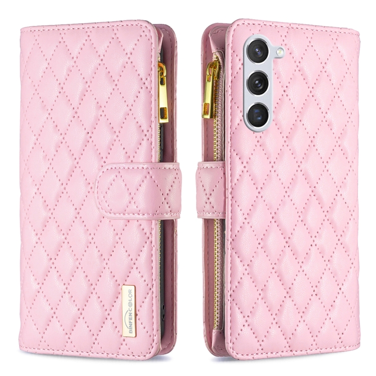 For Samsung Galaxy S25+ 5G Diamond Lattice Zipper Wallet Leather Flip Phone Case(Pink)
For Samsung Galaxy S25+ 5G Diamond Lattice Zipper Wallet Leather Flip Phone Case(Pink)