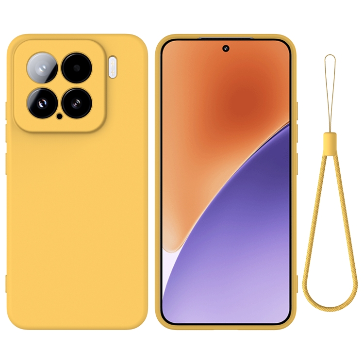 For Xiaomi 15 Solid Color Liquid Silicone Dropproof Full Coverage Phone Case(Yellow)
For Xiaomi 15 Solid Color Liquid Silicone Dropproof Full Coverage Phone Case(Yellow)