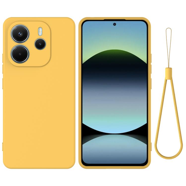 For Redmi Note 14 4G 164.84mm Solid Color Liquid Silicone Dropproof Full Coverage Phone Case(Yellow)
For Redmi Note 14 4G 164.84mm Solid Color Liquid Silicone Dropproof Full Coverage Phone Case(Yellow)