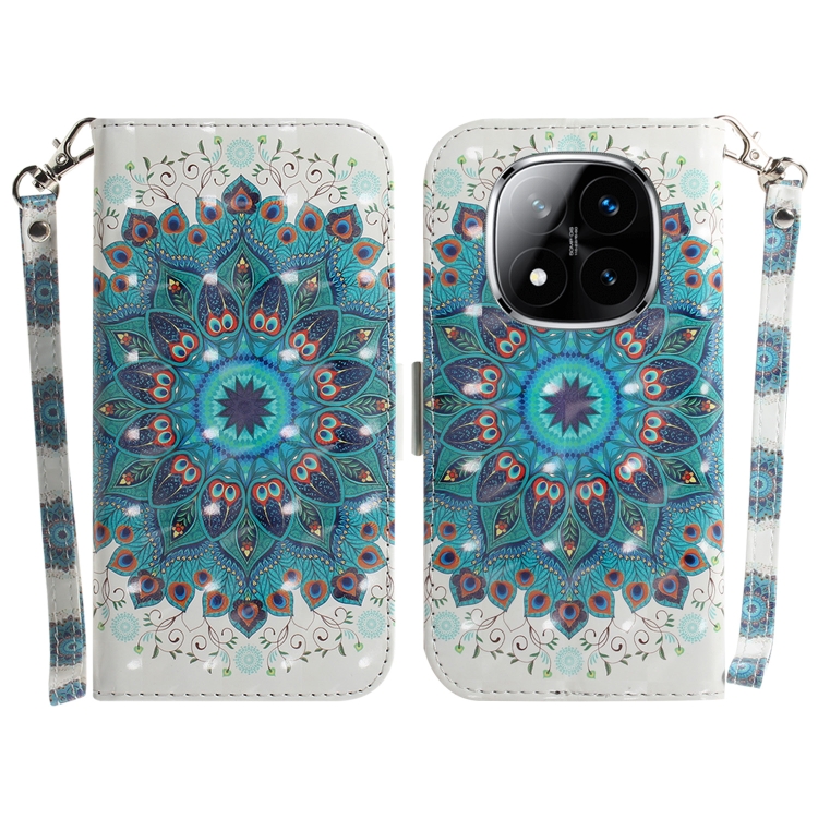 For Redmi Note 14 Pro / Note 14 Pro+ 5G 3D Colored Flip Leather Phone Case(Peacock Wreath)
For Redmi Note 14 Pro / Note 14 Pro+ 5G 3D Colored Flip Leather Phone Case(Peacock Wreath)