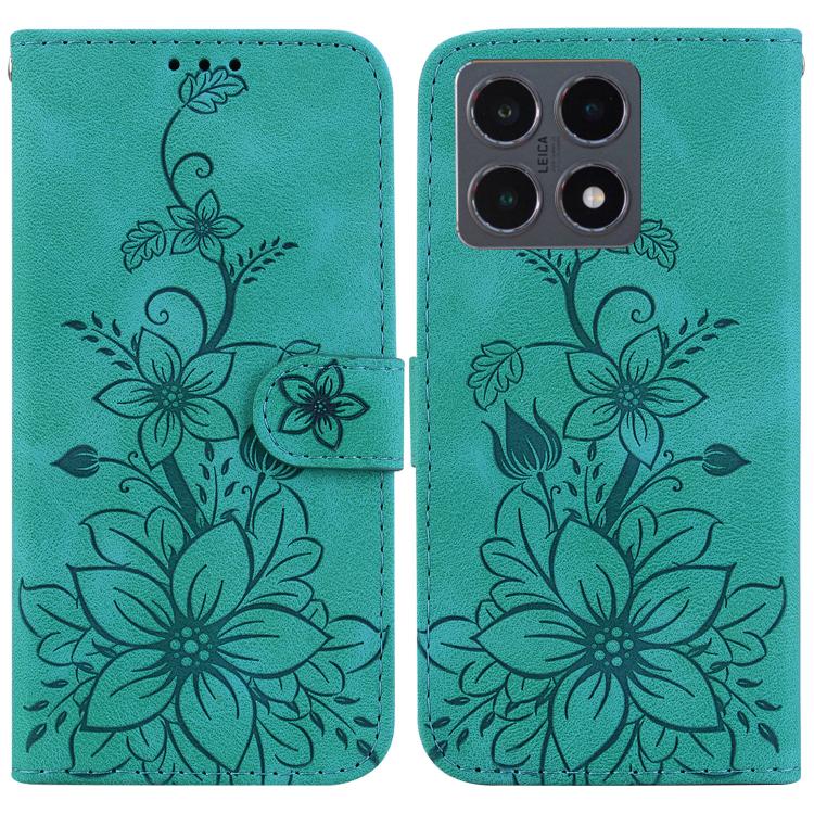 For Xiaomi 15T 5G Lily Embossed Leather Phone Case(Green)
For Xiaomi 15T 5G Lily Embossed Leather Phone Case(Green)