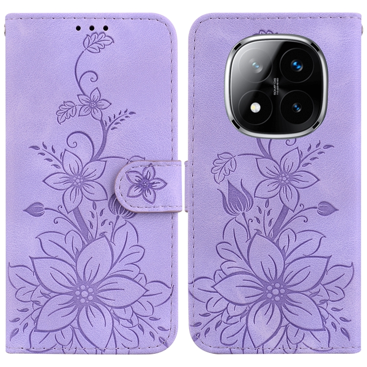 For Redmi Note 14 Pro / Note 14 Pro+ 5G Lily Embossed Leather Phone Case(Purple)
For Redmi Note 14 Pro / Note 14 Pro+ 5G Lily Embossed Leather Phone Case(Purple)