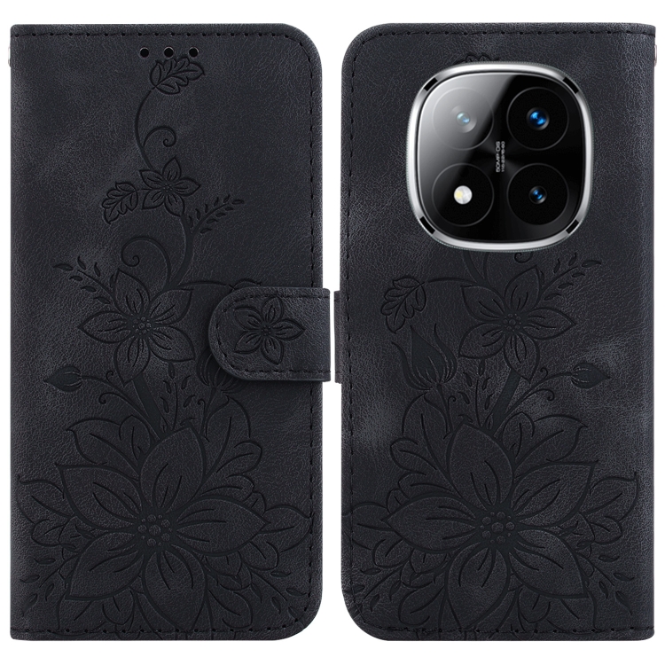 For Redmi Note 14 Pro / Note 14 Pro+ 5G Lily Embossed Leather Phone Case(Black)
For Redmi Note 14 Pro / Note 14 Pro+ 5G Lily Embossed Leather Phone Case(Black)
