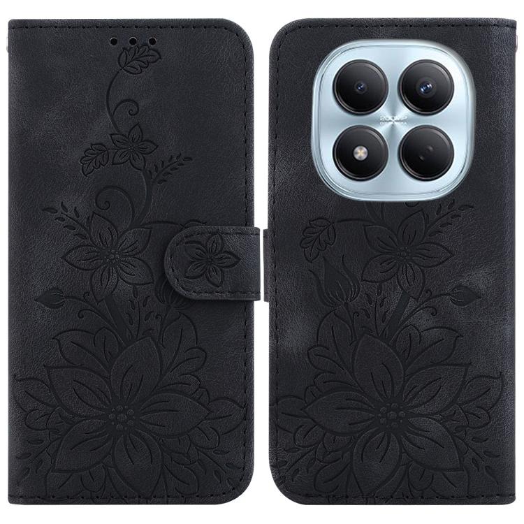 For Redmi Note 15 Pro 4G Global 163.2mm Lily Embossed Leather Phone Case(Black)
For Redmi Note 15 Pro 4G Global 163.2mm Lily Embossed Leather Phone Case(Black)