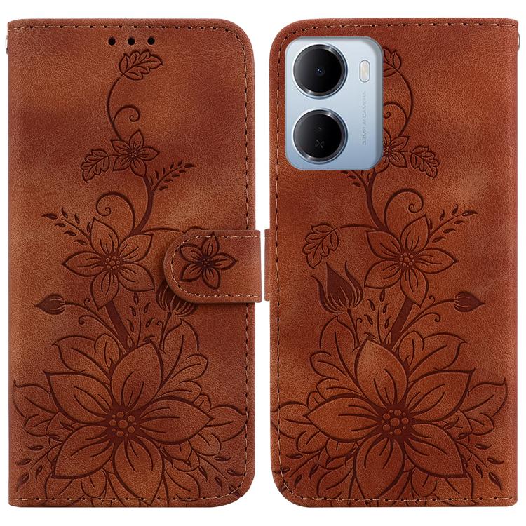 For Redmi 15a 5G Lily Embossed Leather Phone Case(Brown)
For Redmi 15a 5G Lily Embossed Leather Phone Case(Brown)