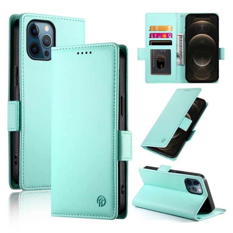 For iPhone 12 Pro Max Side Buckle Magnetic Frosted Leather Phone Case(Mint Green)
For iPhone 12 Pro Max Side Buckle Magnetic Frosted Leather Phone Case(Mint Green)