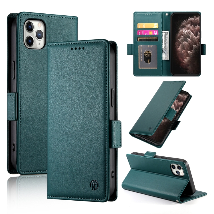 For iPhone 11 Pro Max Side Buckle Magnetic Frosted Leather Phone Case(Dark Green)
For iPhone 11 Pro Max Side Buckle Magnetic Frosted Leather Phone Case(Dark Green)
