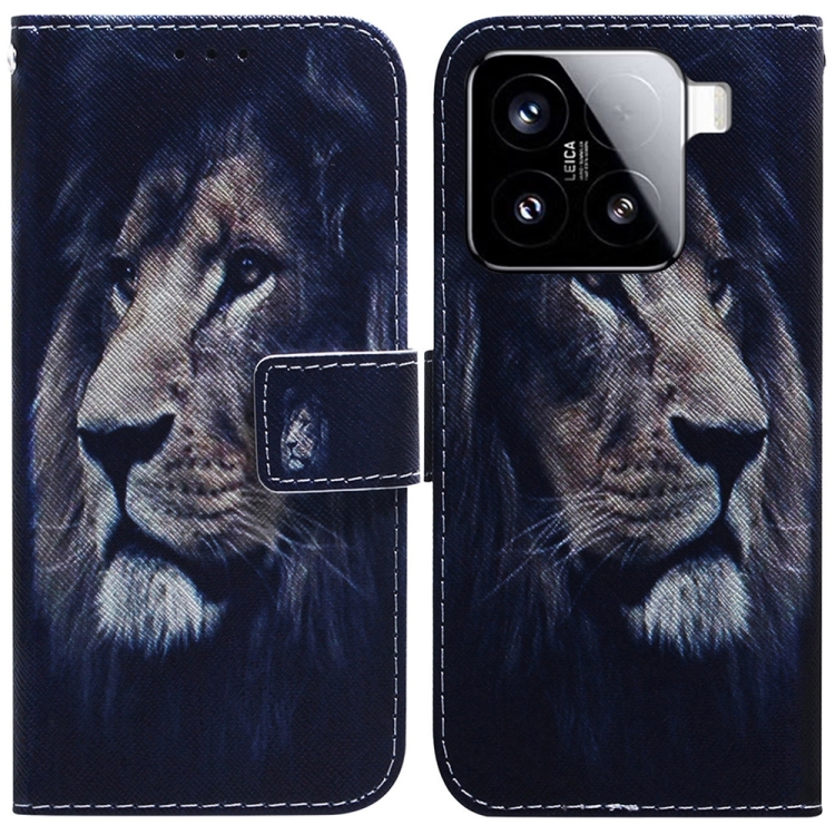 For Xiaomi 15 Coloured Drawing Flip Leather Phone Case(Lion)
For Xiaomi 15 Coloured Drawing Flip Leather Phone Case(Lion)