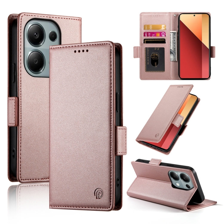 For Xiaomi Redmi Note 13 Pro 4G Side Buckle Magnetic Frosted Leather Phone Case(Rose Gold)
For Xiaomi Redmi Note 13 Pro 4G Side Buckle Magnetic Frosted Leather Phone Case(Rose Gold)