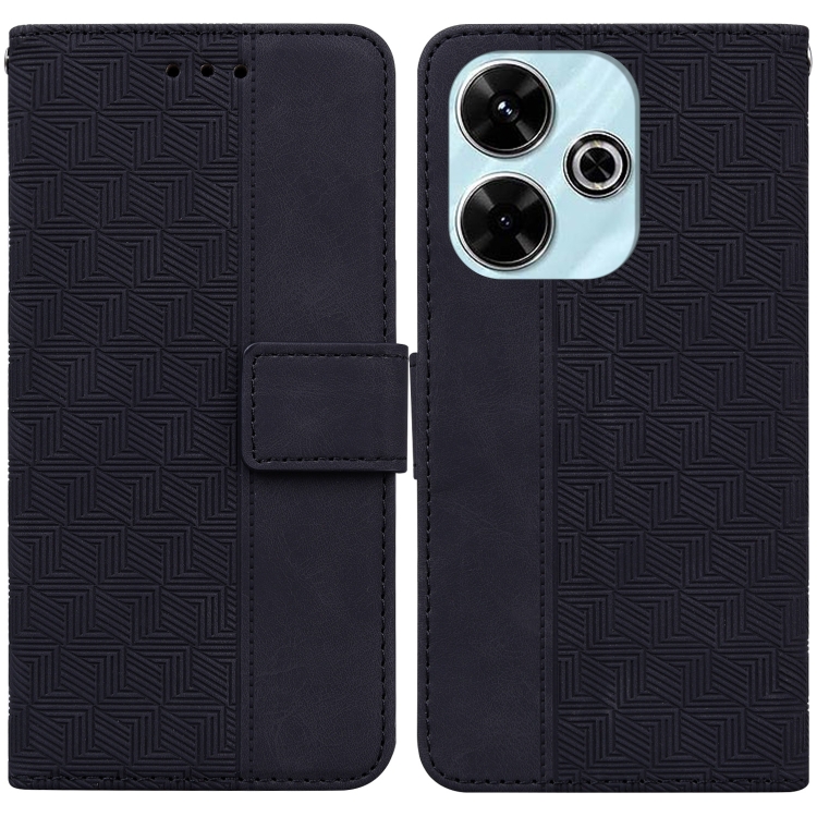 For Redmi 13 4G Geometric Embossed Leather Phone Case(Black)
For Redmi 13 4G Geometric Embossed Leather Phone Case(Black)