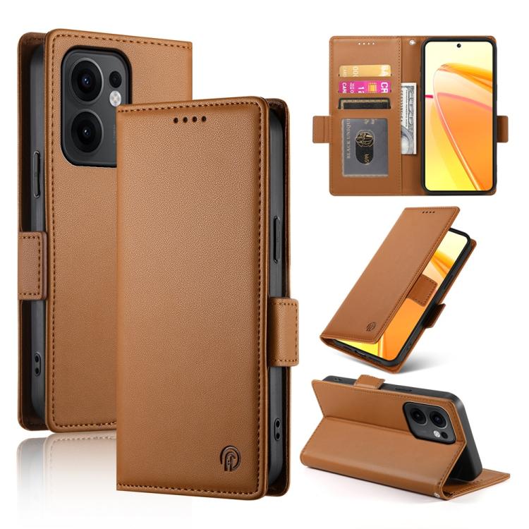 For OPPO Reno13 F 4G / 5G Side Buckle Magnetic Frosted Leather Phone Case(Brown)
For OPPO Reno13 F 4G / 5G Side Buckle Magnetic Frosted Leather Phone Case(Brown)
