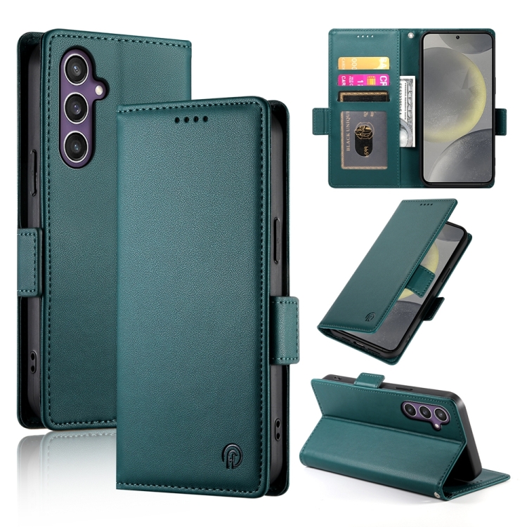 For Samsung Galaxy S24 5G Side Buckle Magnetic Frosted Leather Phone Case(Dark Green)
For Samsung Galaxy S24 5G Side Buckle Magnetic Frosted Leather Phone Case(Dark Green)