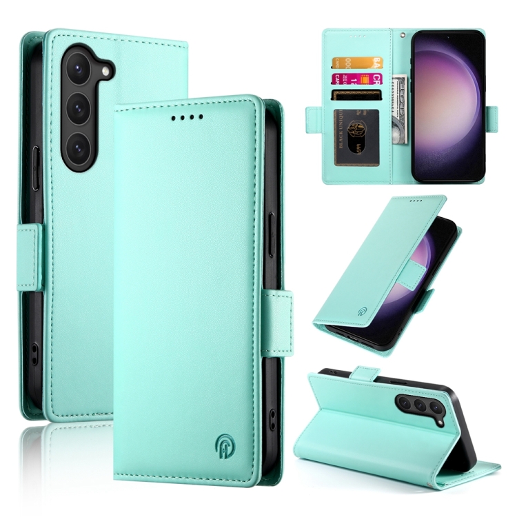 For Samsung Galaxy S23 5G Side Buckle Magnetic Frosted Leather Phone Case(Mint Green)
For Samsung Galaxy S23 5G Side Buckle Magnetic Frosted Leather Phone Case(Mint Green)