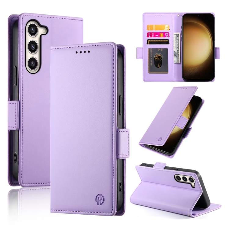 For Samsung Galaxy S23+ 5G Side Buckle Magnetic Frosted Leather Phone Case(Purple)
For Samsung Galaxy S23+ 5G Side Buckle Magnetic Frosted Leather Phone Case(Purple)