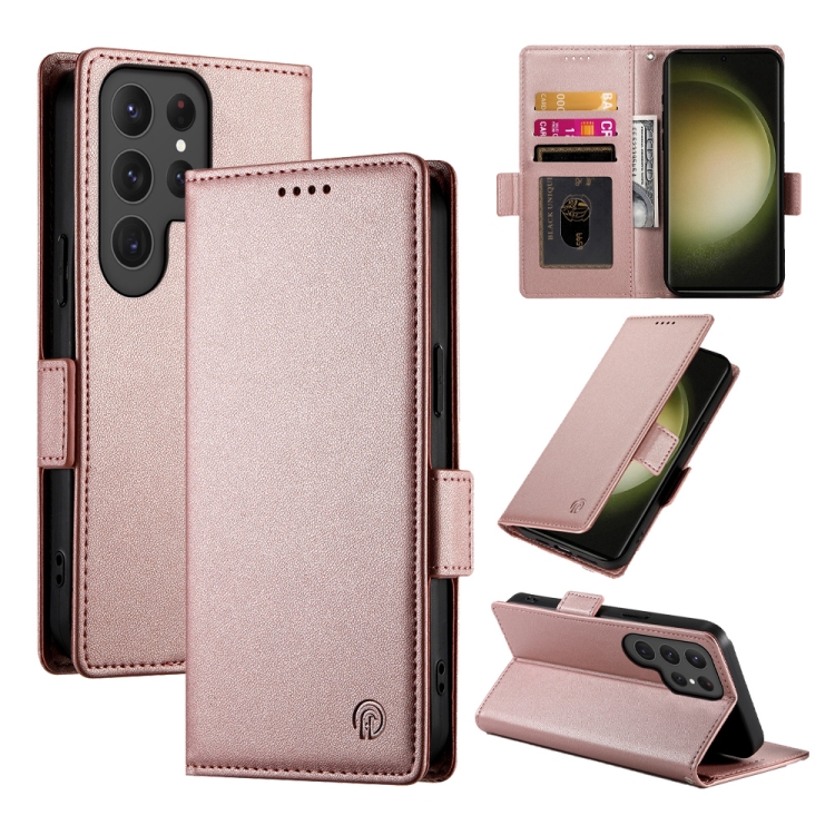 For Samsung Galaxy S23 Ultra 5G Side Buckle Magnetic Frosted Leather Phone Case(Rose Gold)
For Samsung Galaxy S23 Ultra 5G Side Buckle Magnetic Frosted Leather Phone Case(Rose Gold)