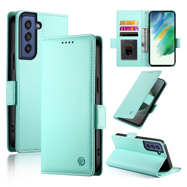 For Samsung Galaxy S21 FE 5G Side Buckle Magnetic Frosted Leather Phone Case(Mint Green)
For Samsung Galaxy S21 FE 5G Side Buckle Magnetic Frosted Leather Phone Case(Mint Green)